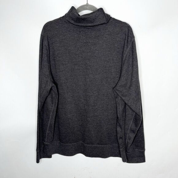 J. Crew Vintage Fleece Cowl Shawl Neck Sweatshirt Gray Pullover Men’s Size XL - Picture 2 of 7